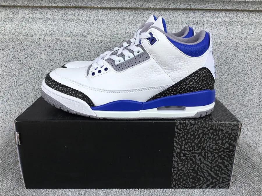 Jordan 3 Racer Blue Elephand.shoes
