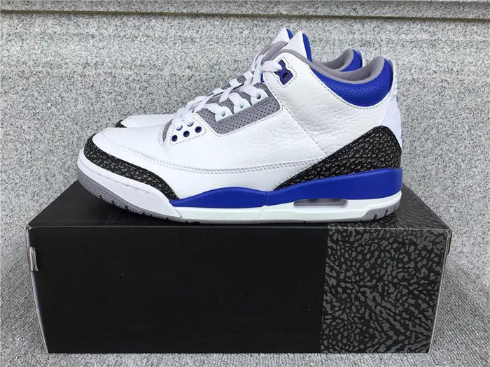 Jordan 3 Racer Blue Elephand.shoes