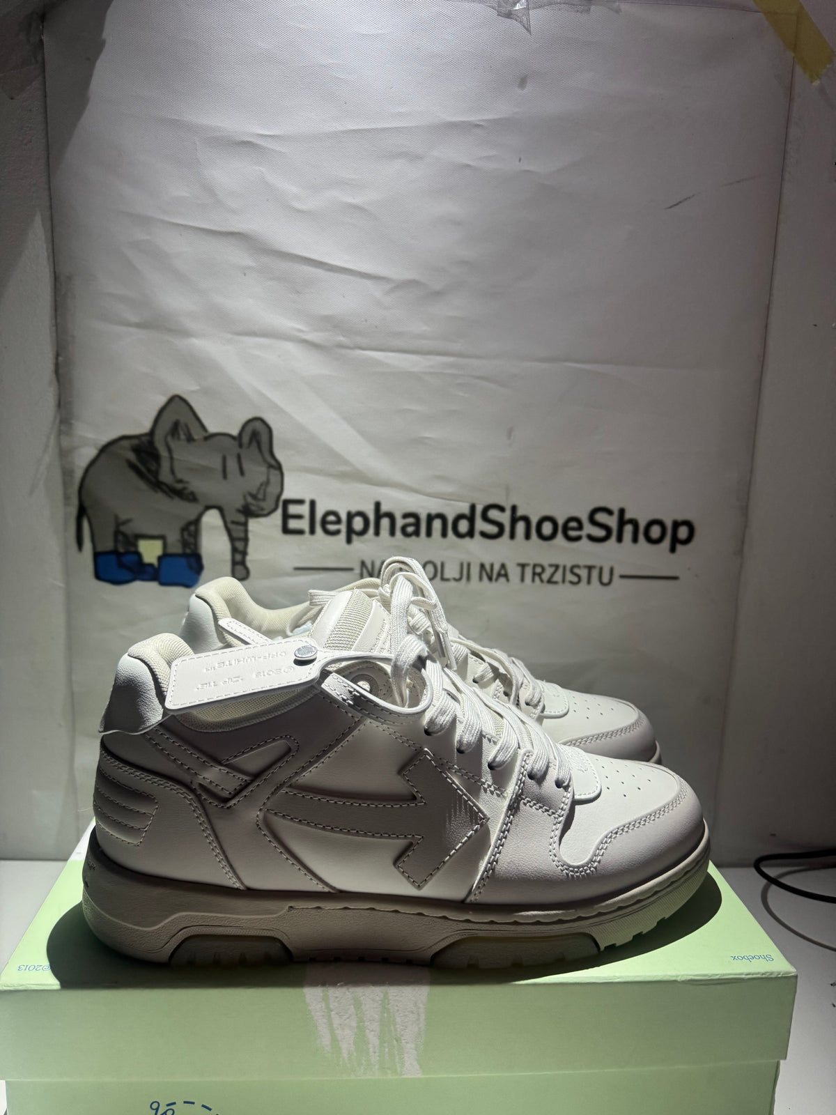 OFF-WHITE out the office Brown Elephand.shoes