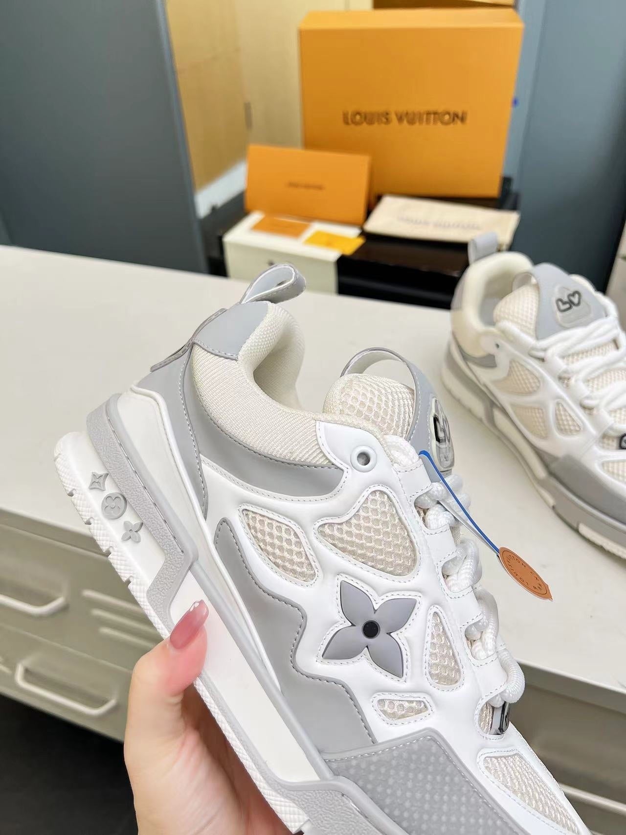 Louis Vuitton Grey Elephand.shoes