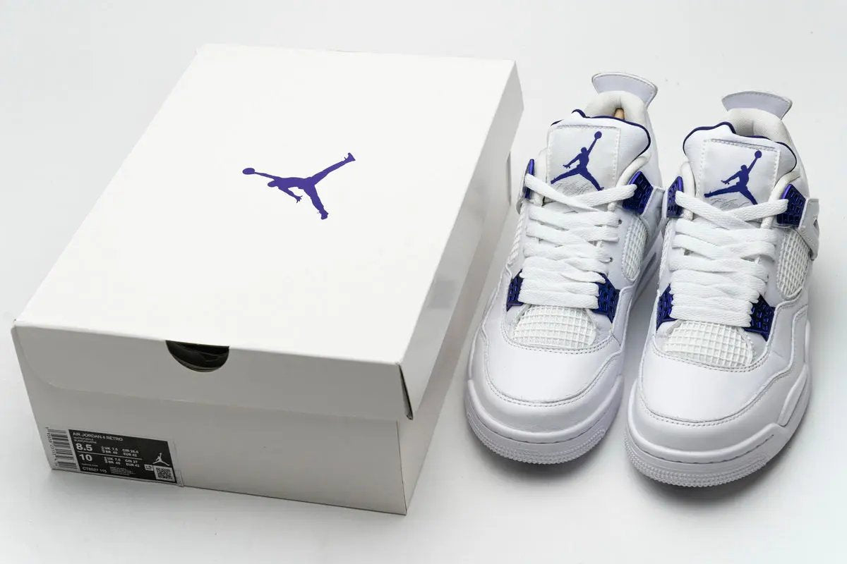 Air Jordan 4 Metalic Purple Elephand.shoes