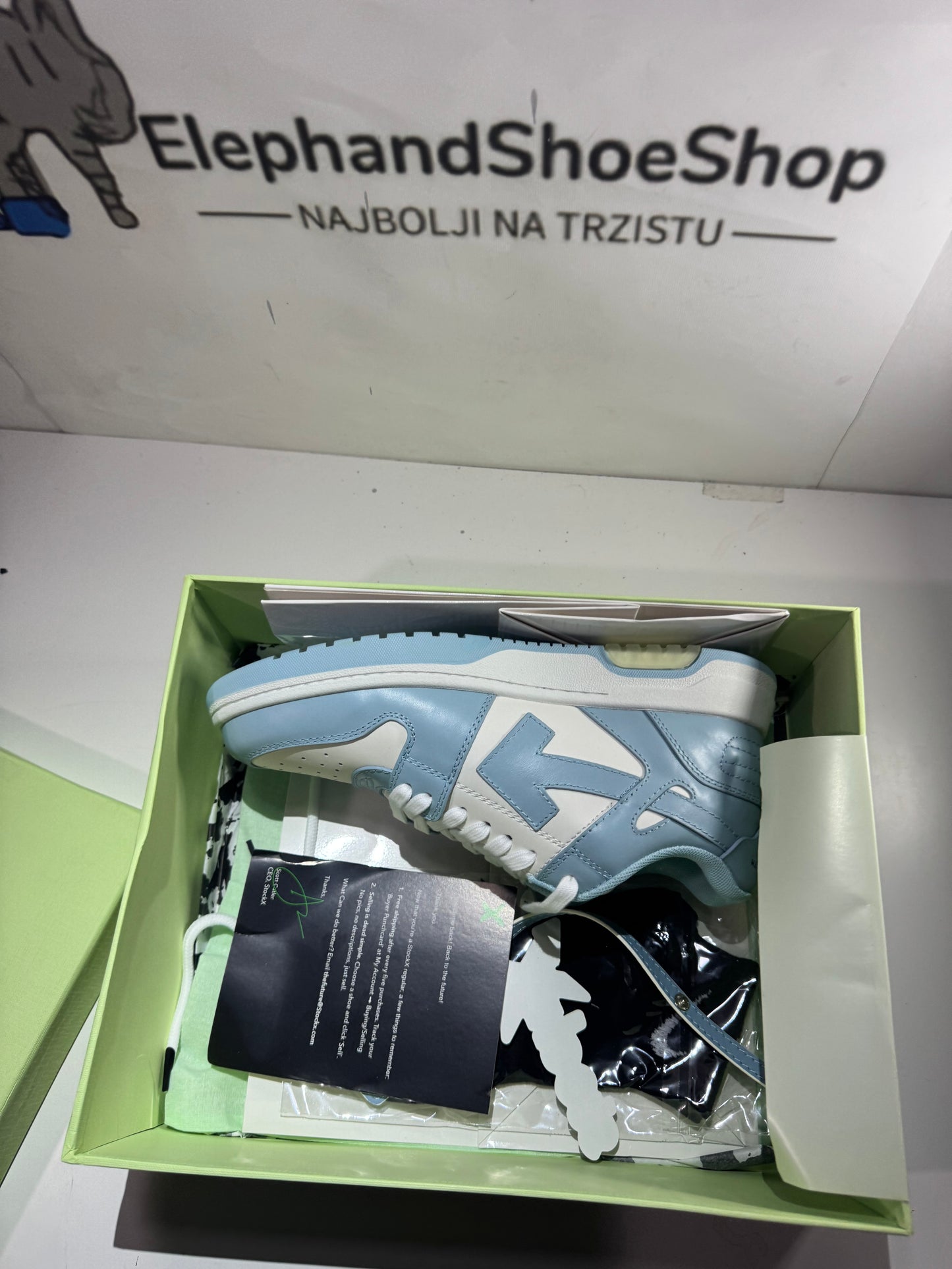 Off White Out the Office Baby Blue (Odmah Dostupne) br 42