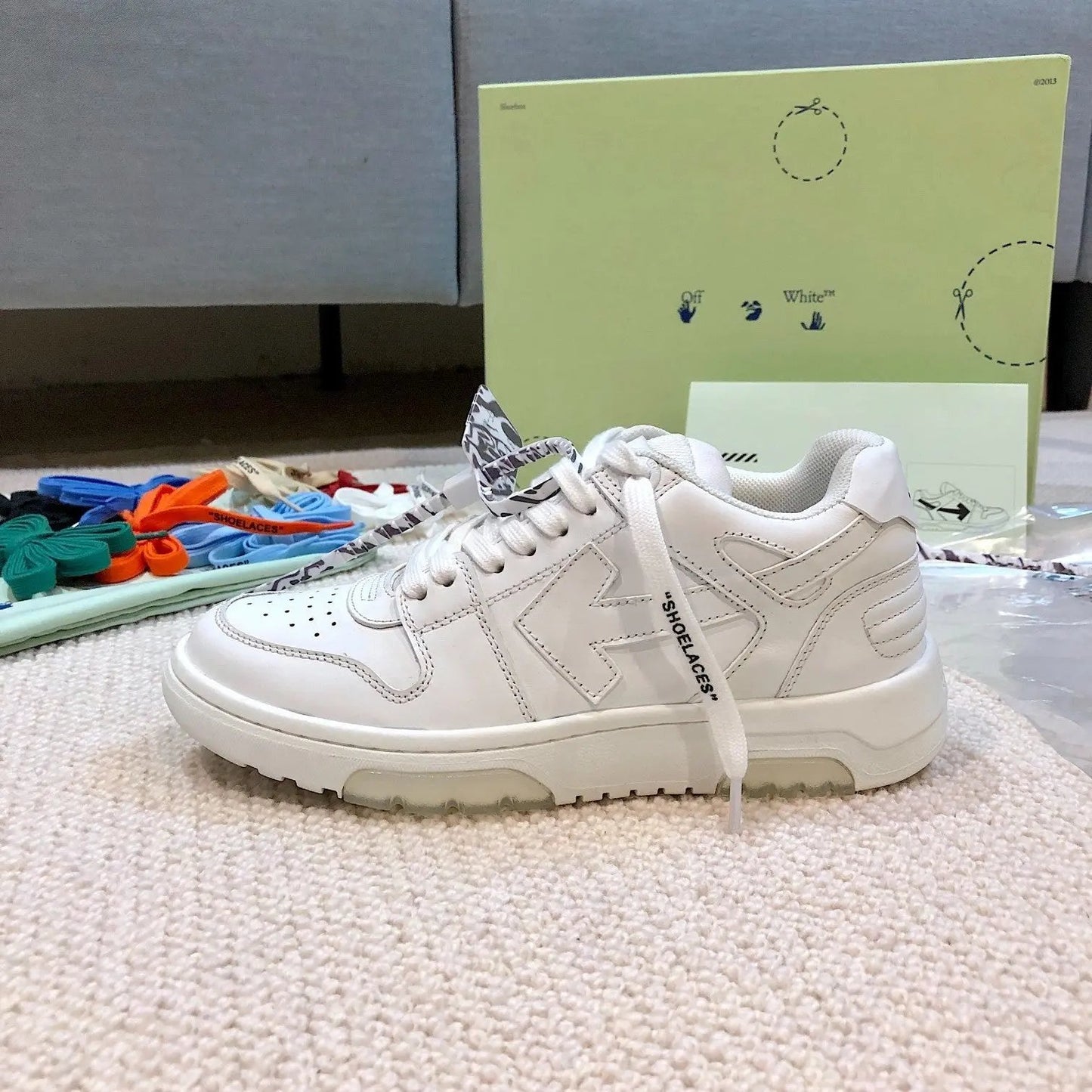 OFF-WHITE out the office Whole White Elephand.shoes