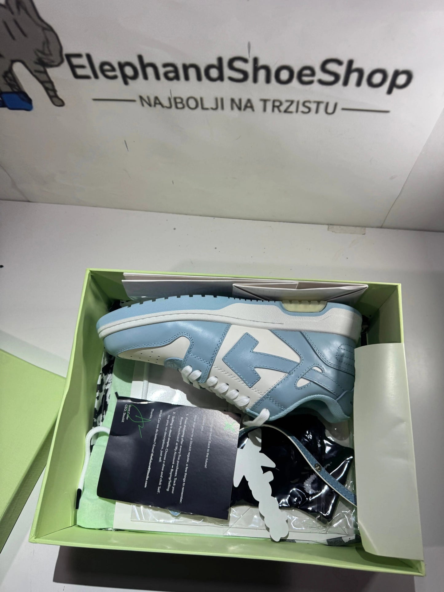 Off White Out the Office Baby Blue (Odmah Dostupne) br 42 Elephand.shoes