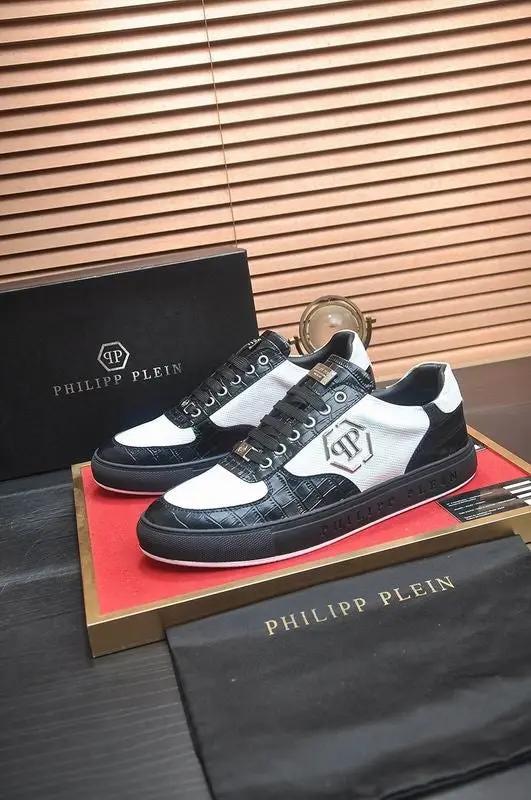 Philip Plein Black\White \Gold tenisice — bočni prikaz