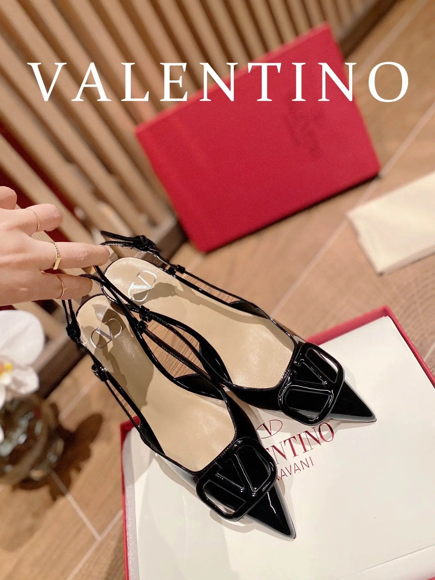 Valentino High Heels Black Elephand.shoes