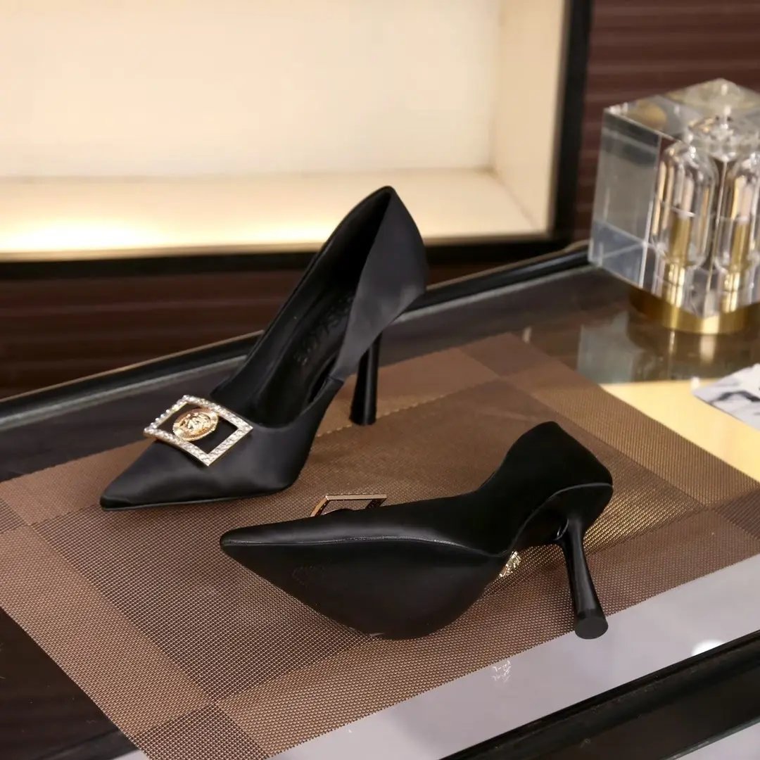 Versace High Heels Black Elephand.shoes