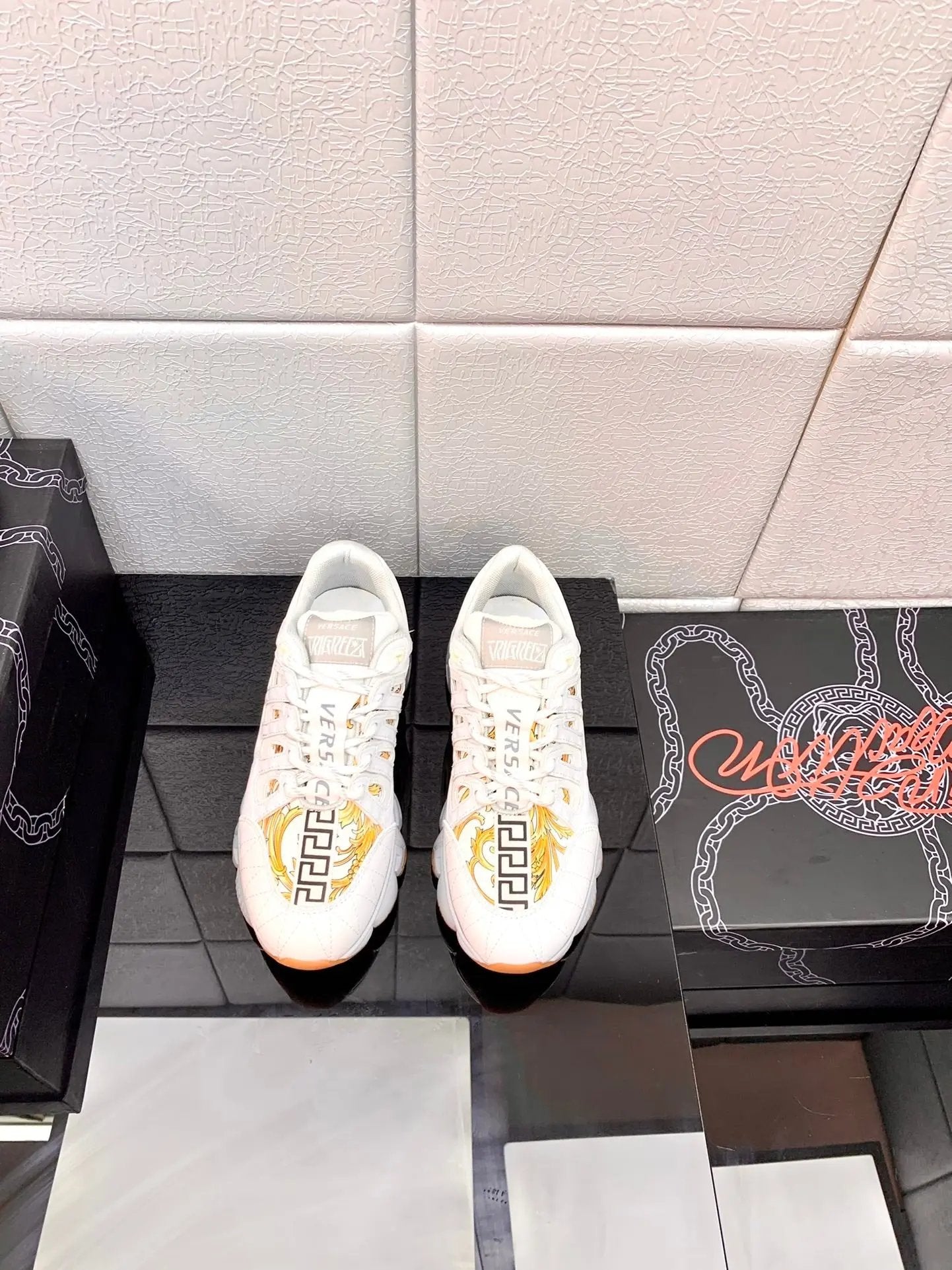 Versace White Elephand.shoes