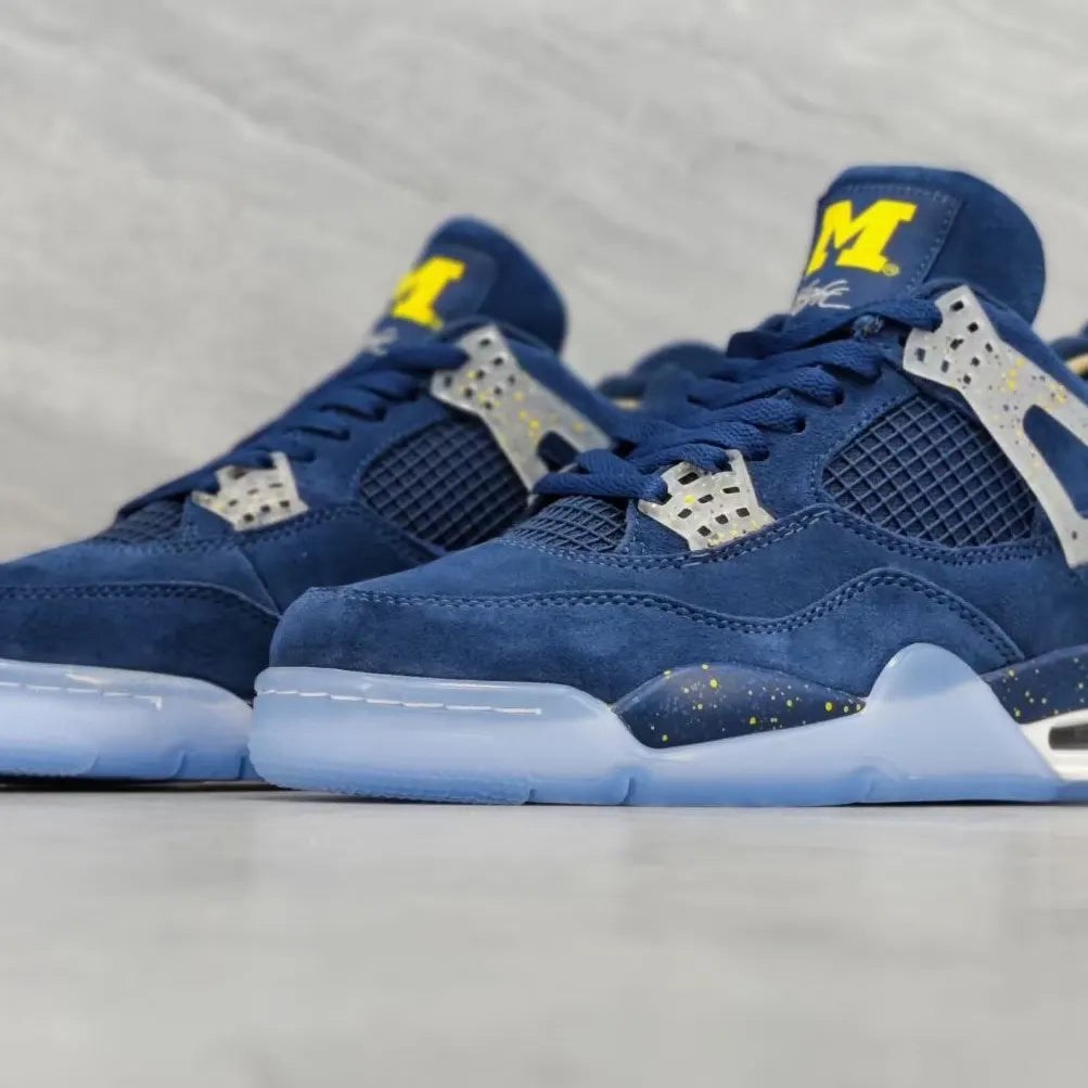 Air Jordan 4 Michigan PE Elephand.shoes