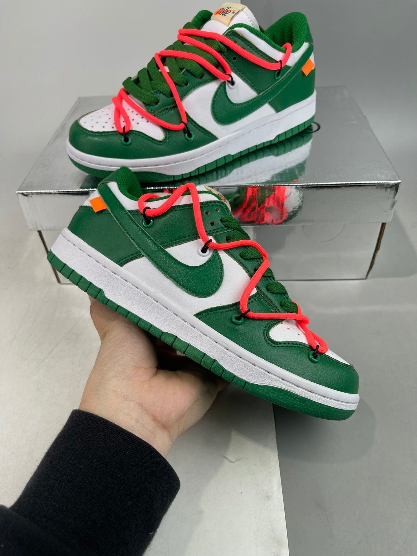 Off White Dunk green