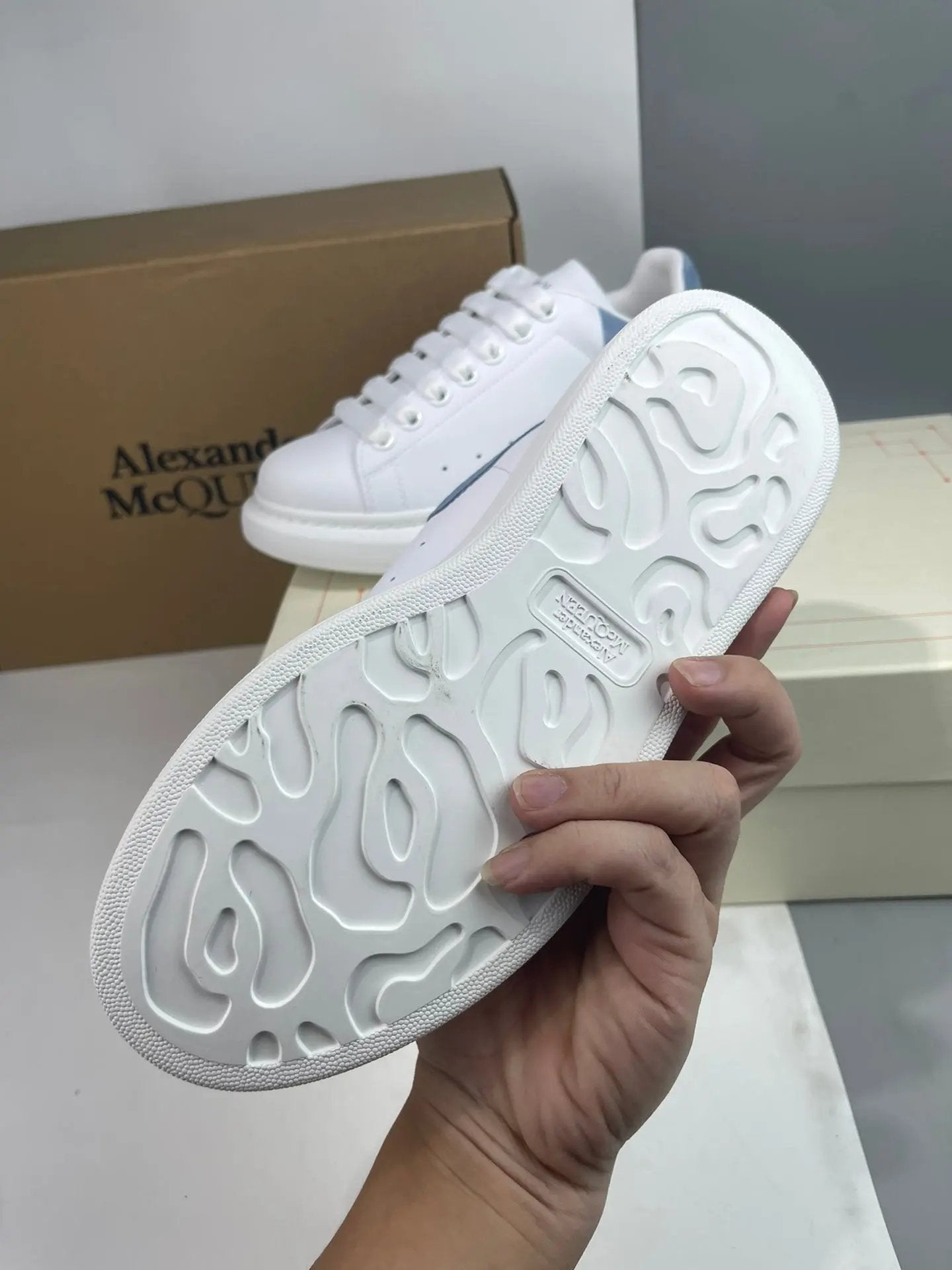 Mc Queen Baby Blue Elephand.shoes