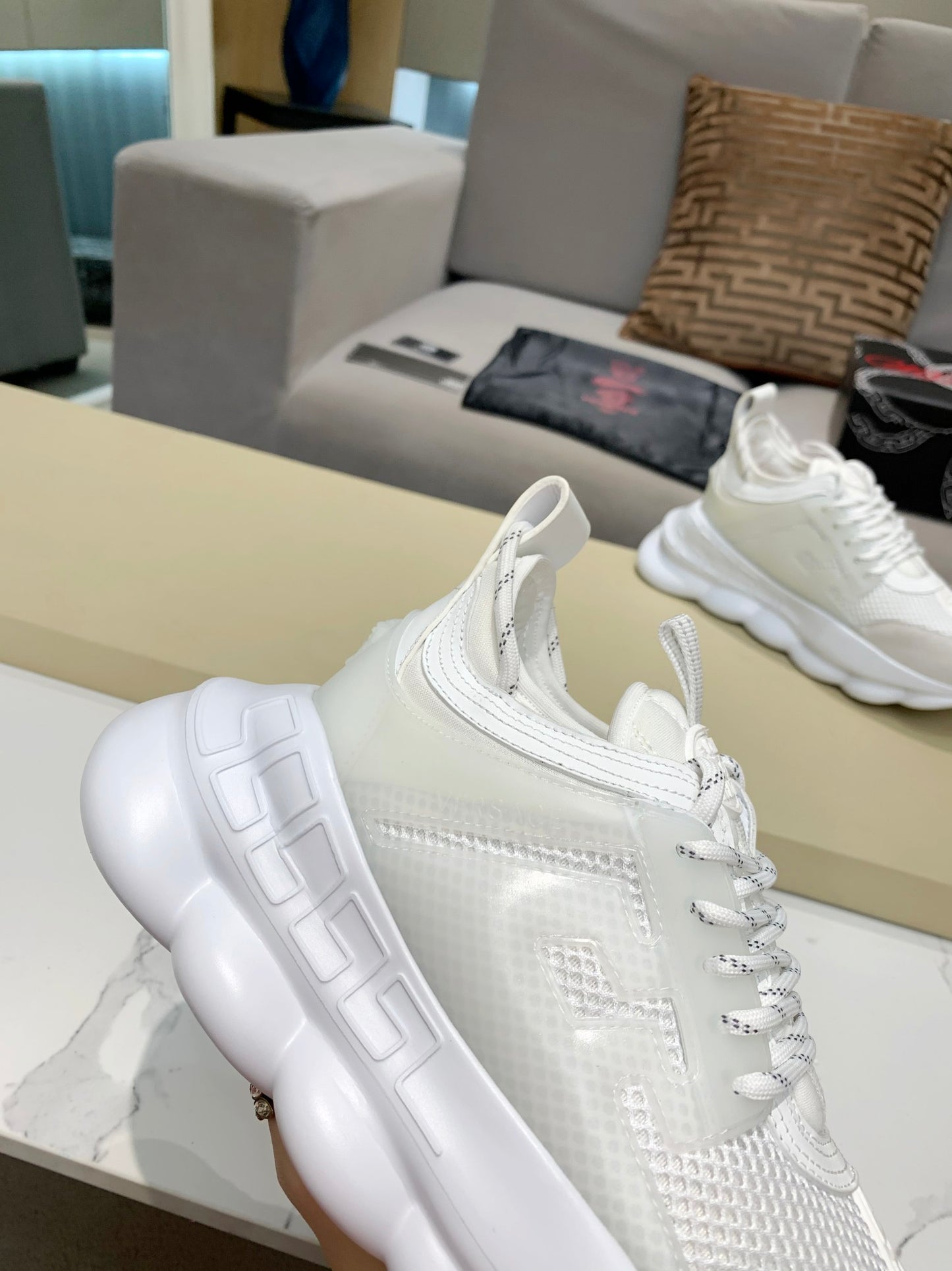 Versace Chain Reaction White