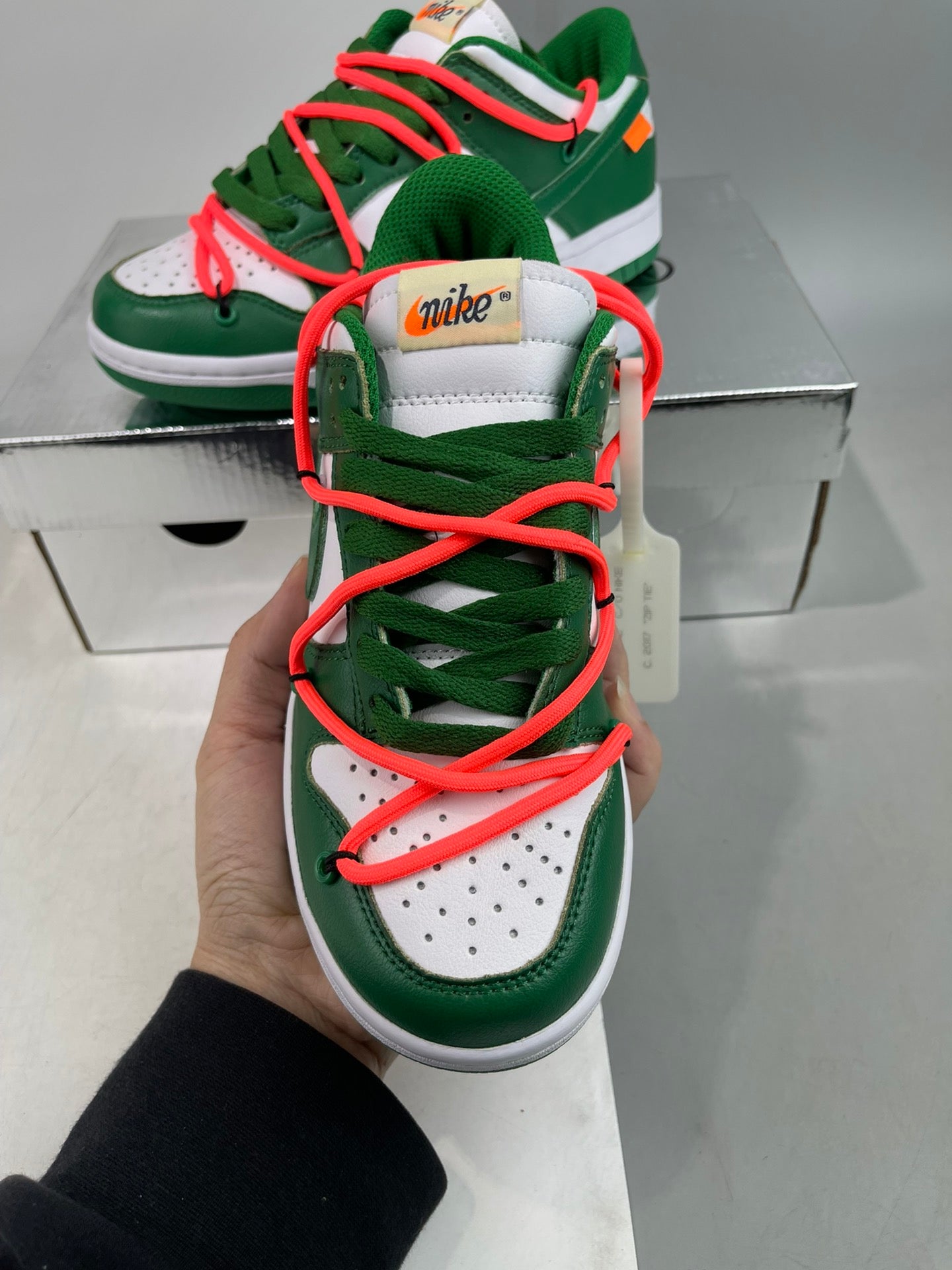 Off White Dunk green