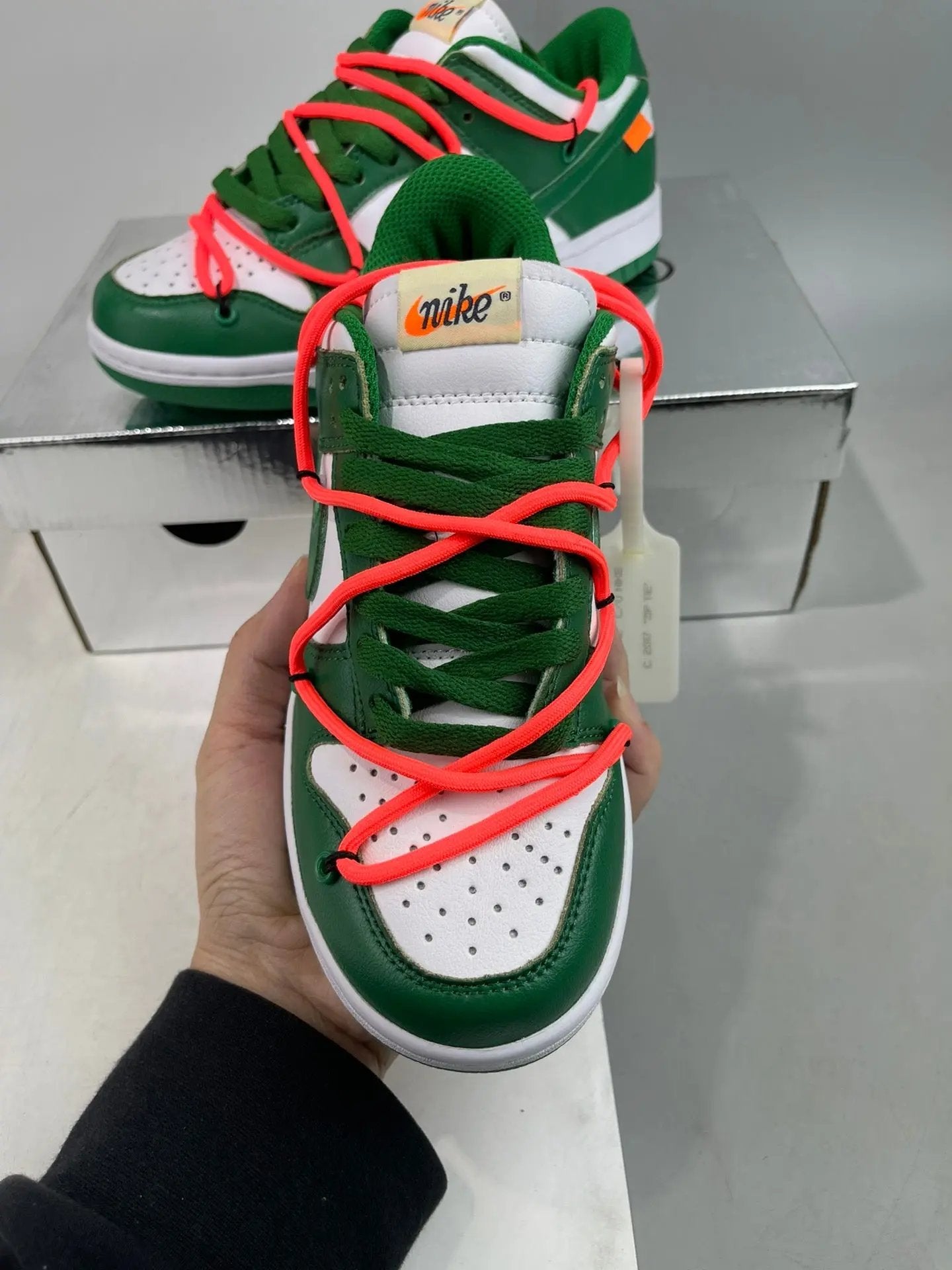 Off White Dunk green Elephand.shoes