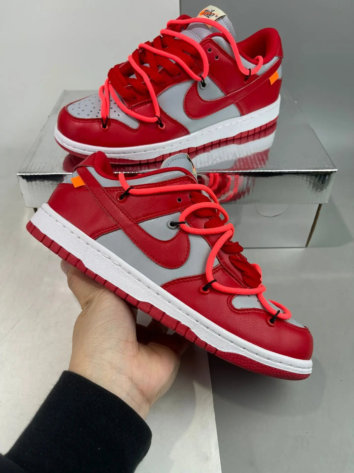 Off White Dunk red Elephand.shoes