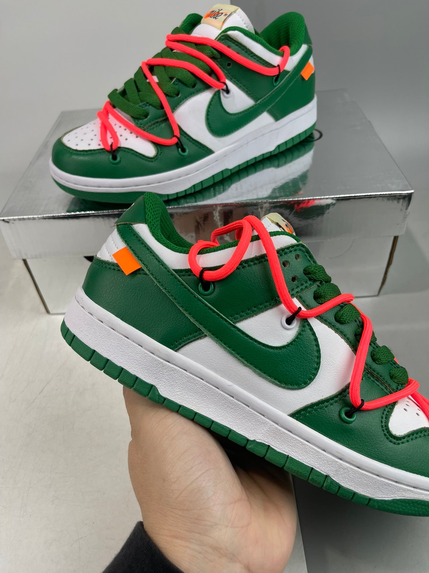 Off White Dunk green
