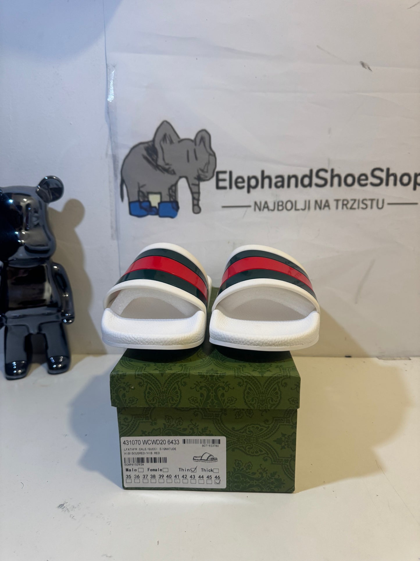 Gucci Slide White (Odmah Dostupne) br 45 Elephand.shoes