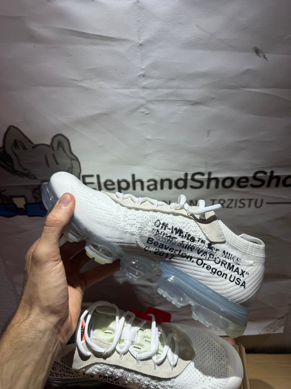 Vapormax White Off (Odmah dostupne) br 44 Elephand.shoes