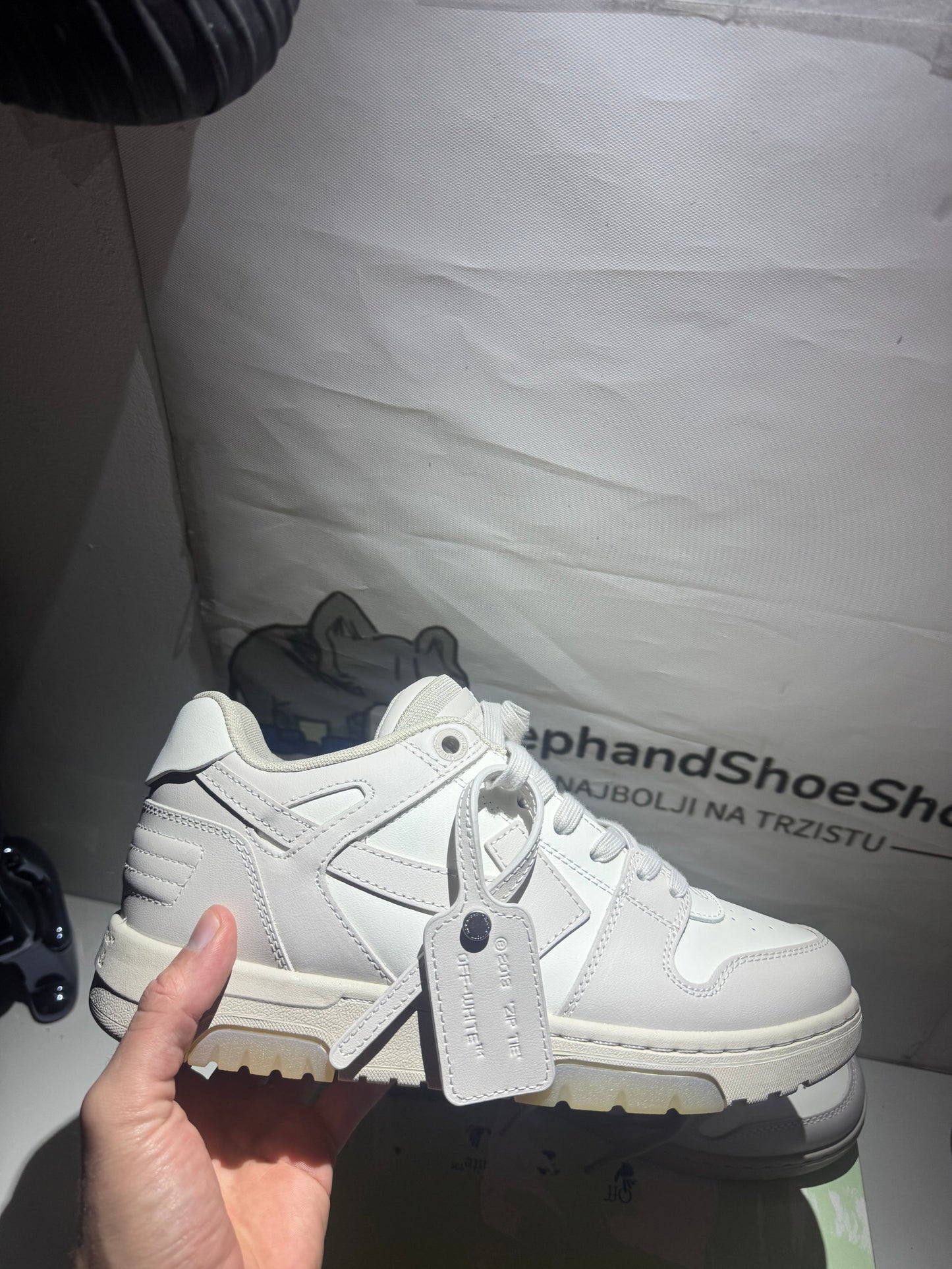 OFF-WHITE out the office Brown Elephand.shoes