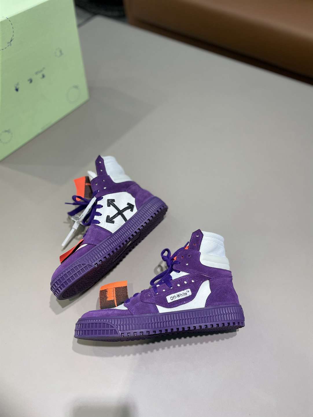 Off-White "Off-Court" 3.0 High-Top Purple