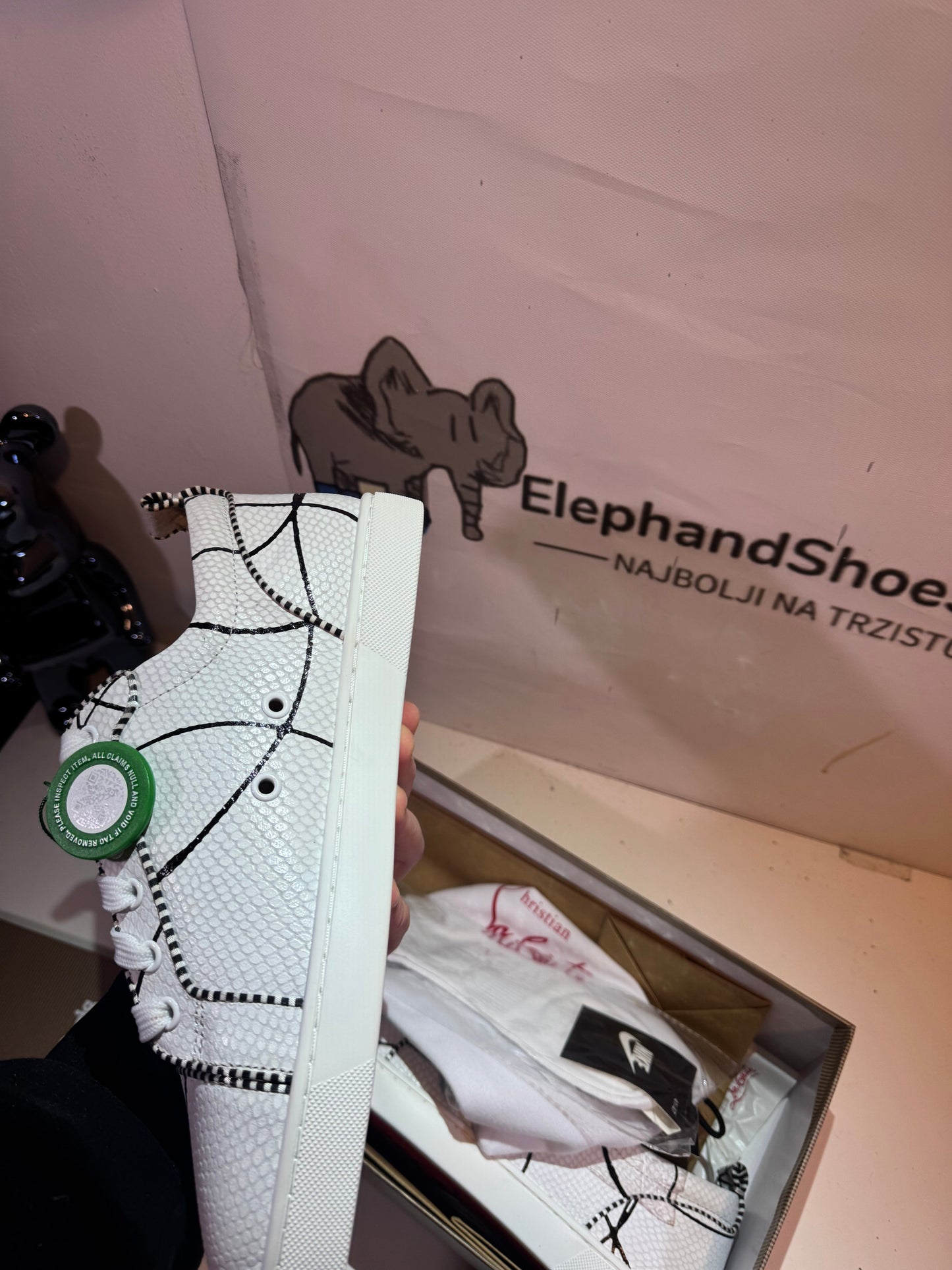 Louboutin White(Odmah Dostupne) br 43 Elephand.shoes