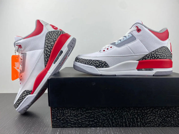 Jordan 3 Fire Red Elephand.shoes