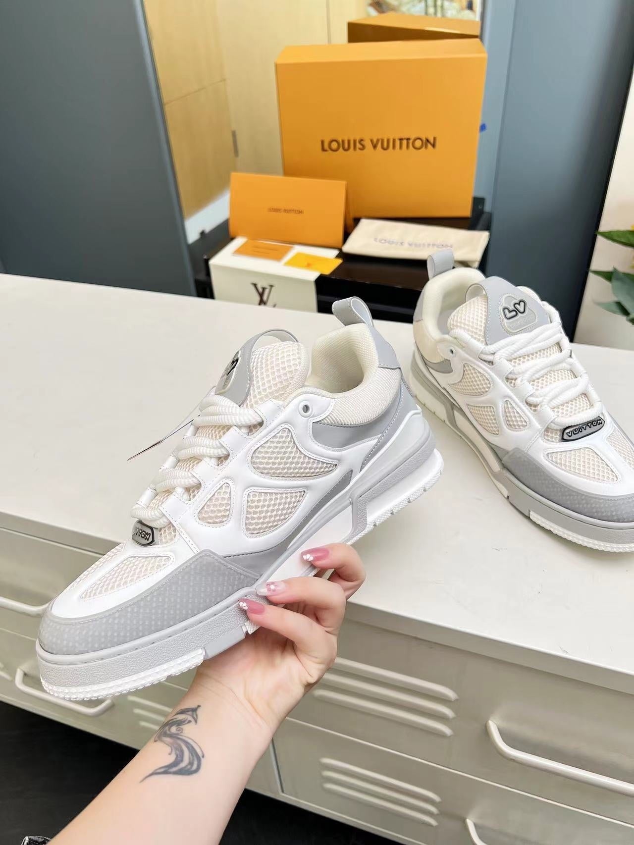 Louis Vuitton Grey Elephand.shoes