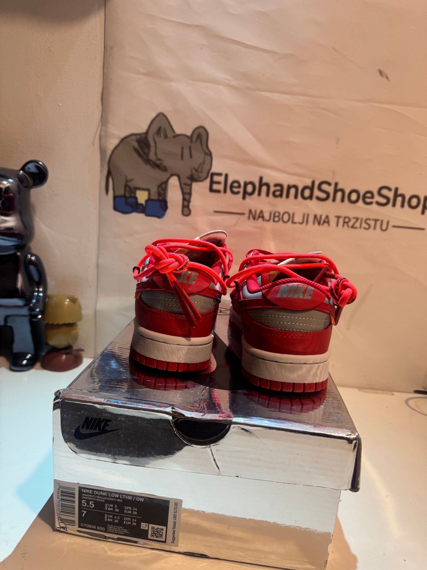 Off White Red (Odmah Dostupne) br 38 Elephand.shoes