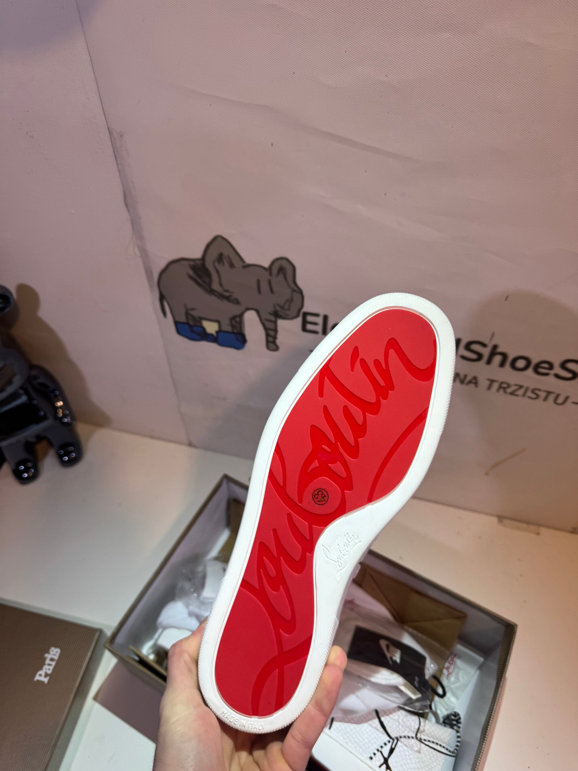 Louboutin White(Odmah Dostupne) br 43 Elephand.shoes