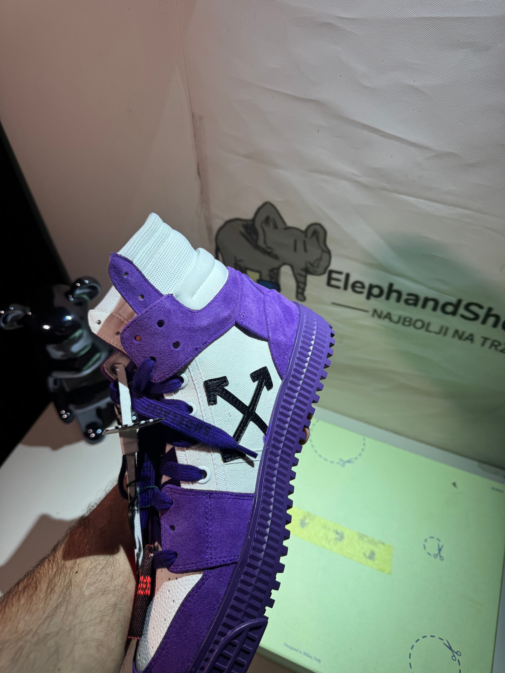 Off White Off Court 3.0 Purple  (Odmah Dostupne) br 40 Elephand.shoes