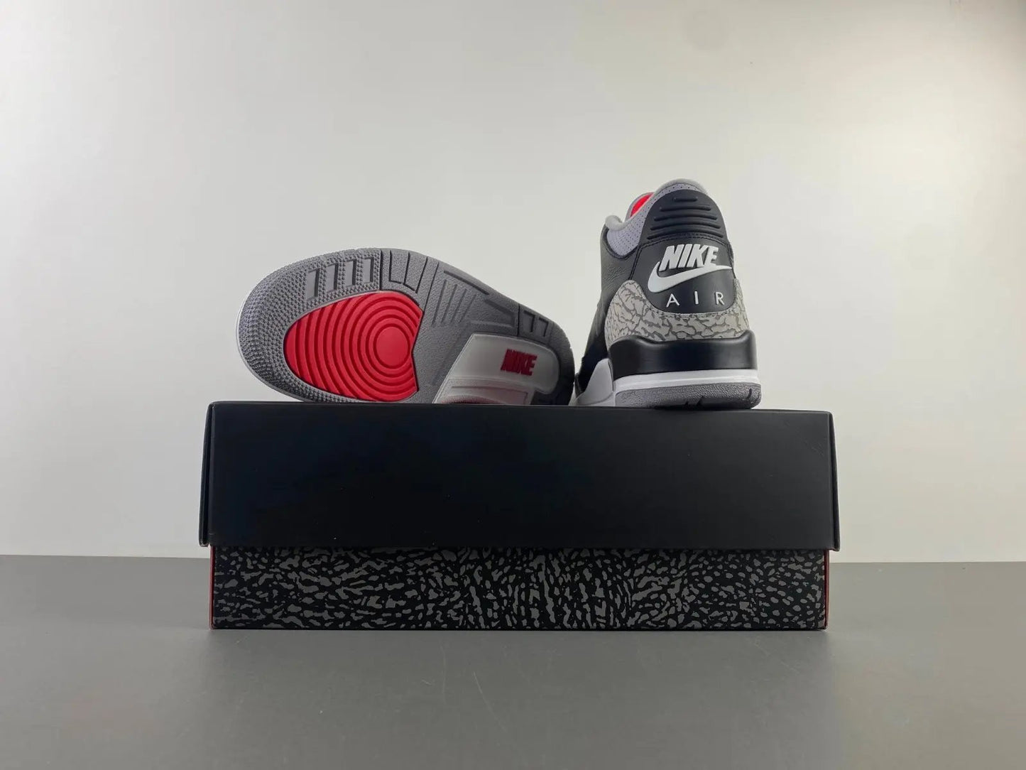 Air Jordan 3 Black Cement Elephand.shoes