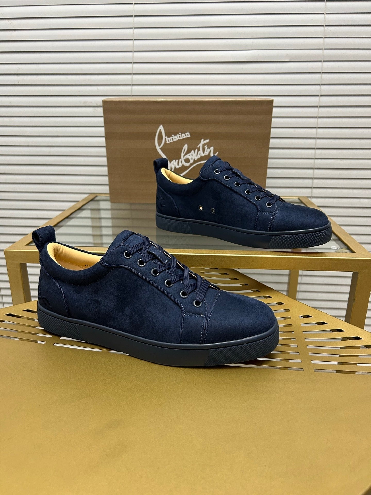 Louboutin Dark Blue tenisice — straga