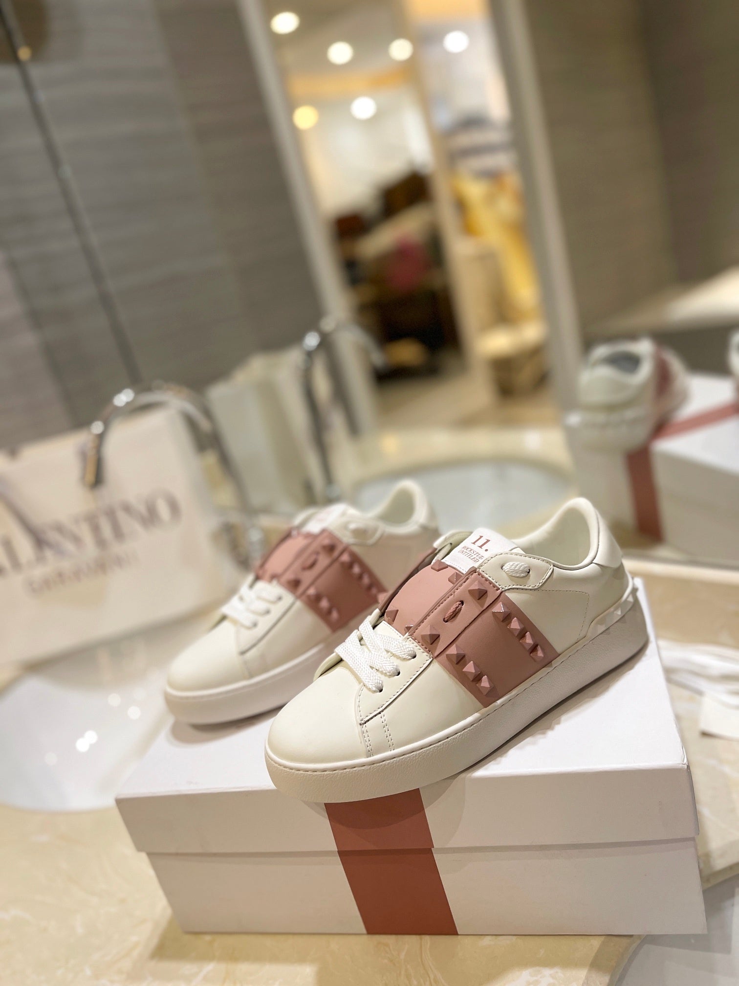 Valentino Low Rose Elephand.shoes
