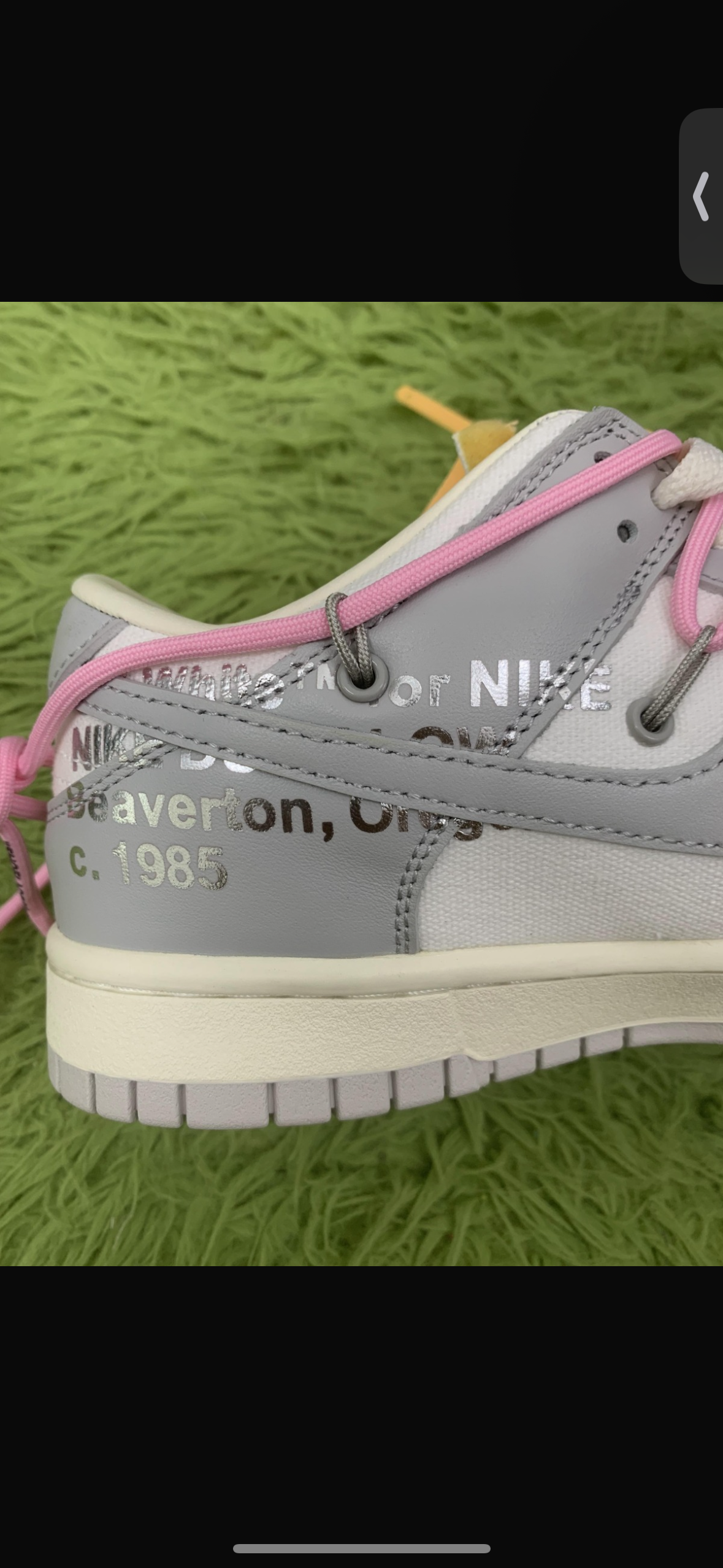 Off White Dunk "lot 9" Elephand.shoes