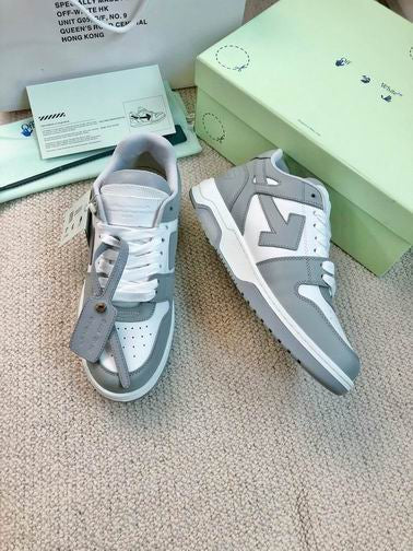 OFF-WHITE out the office Grey Elephand.shoes