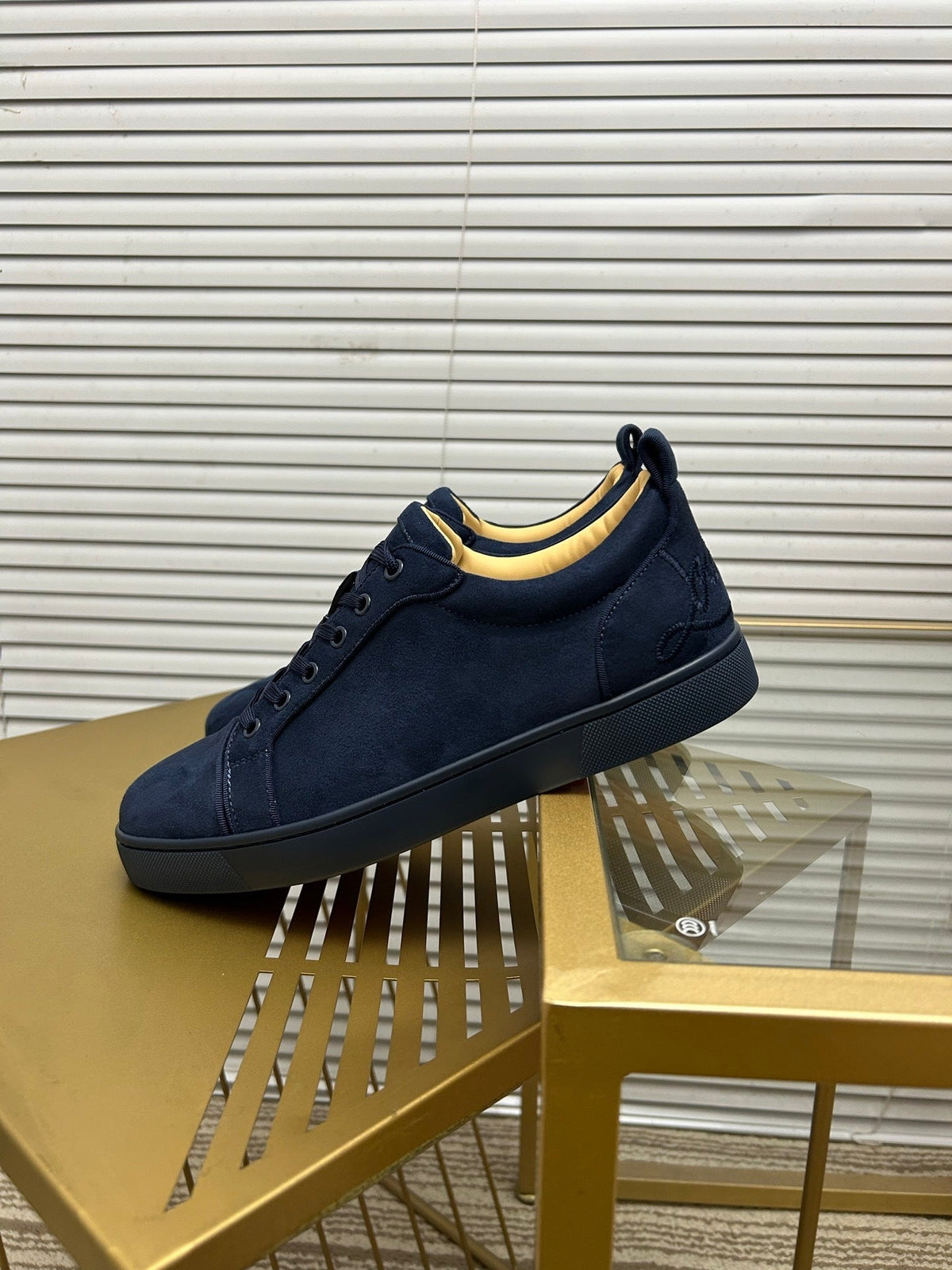 Louboutin Dark Blue Elephand.shoes