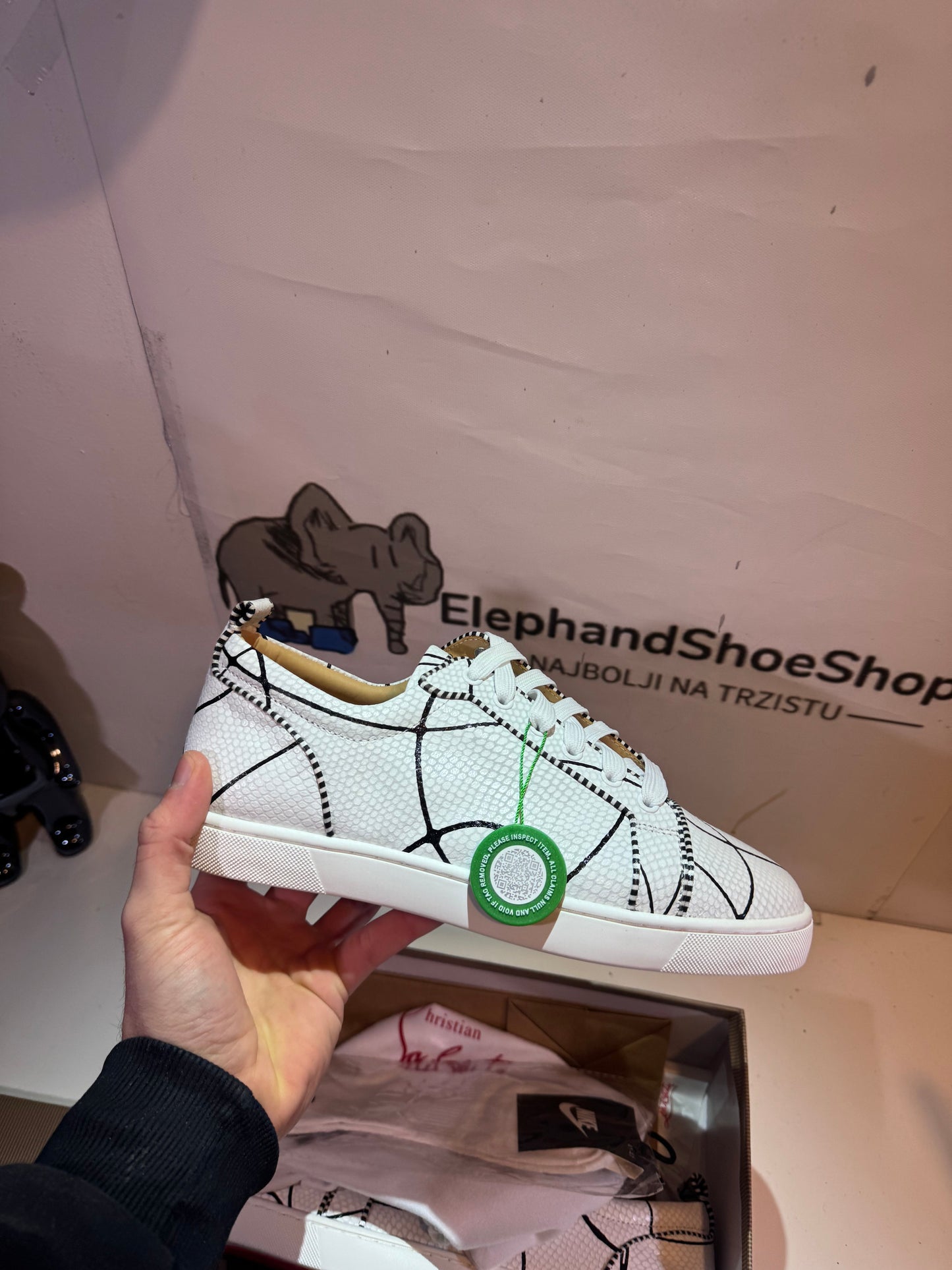 Louboutin White(Odmah Dostupne) br 43 Elephand.shoes