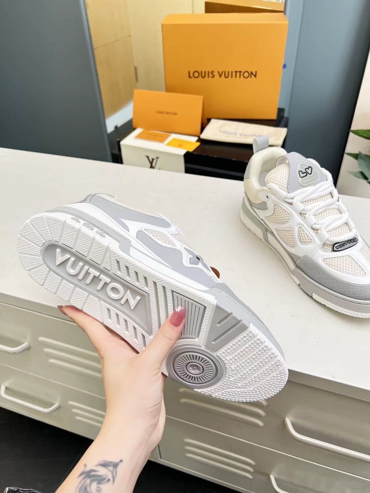 Louis Vuitton Grey Elephand.shoes