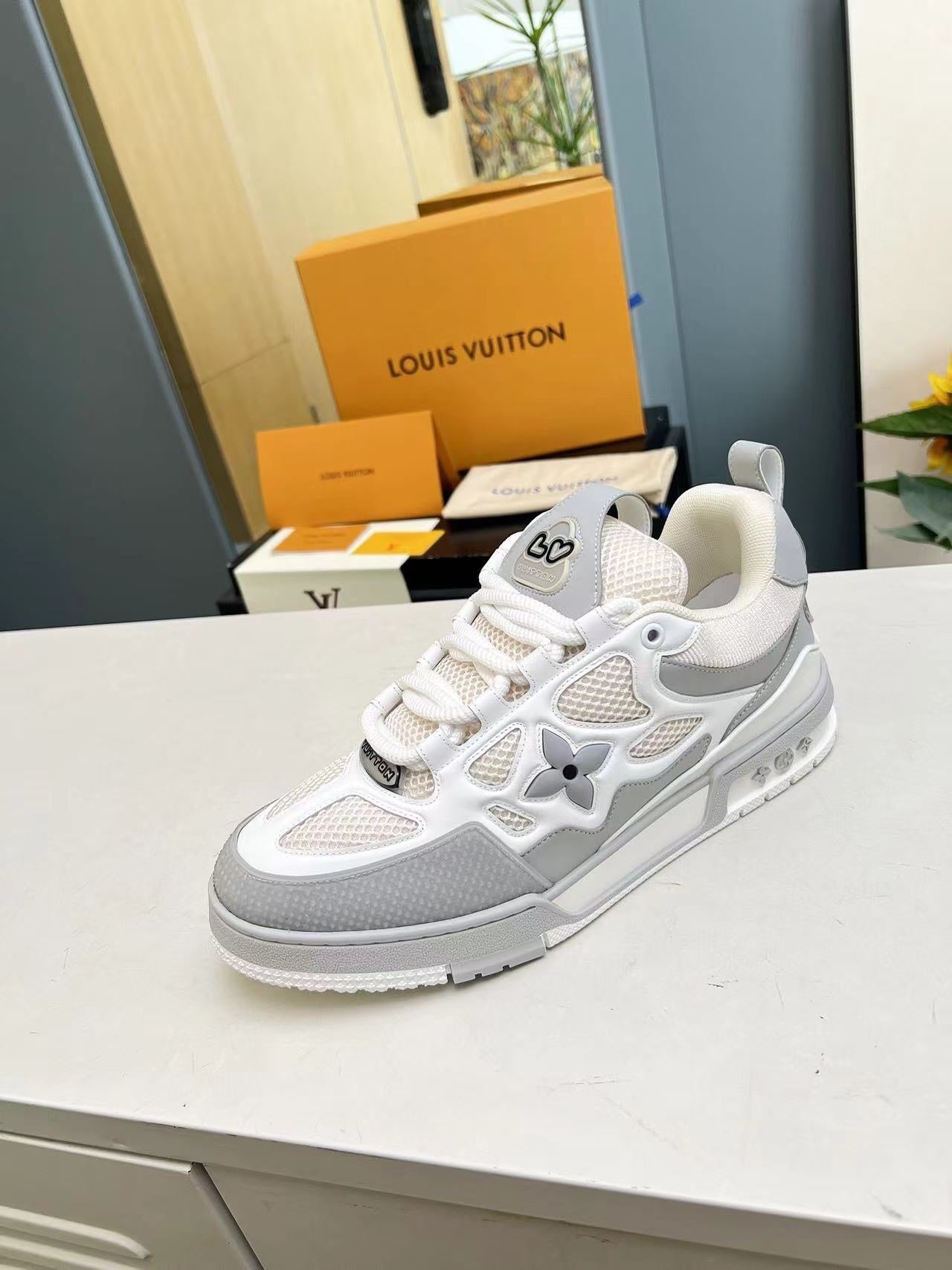 Louis Vuitton Grey Elephand.shoes