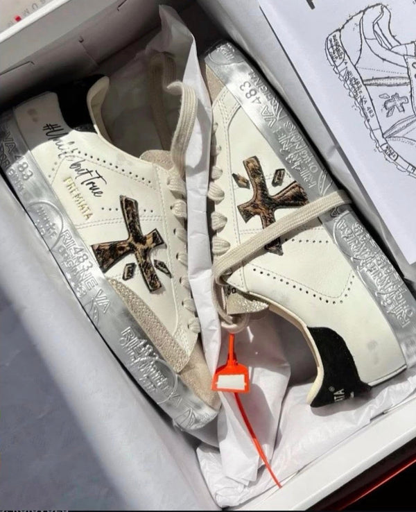 Premiata White/Silver Elephand.shoes
