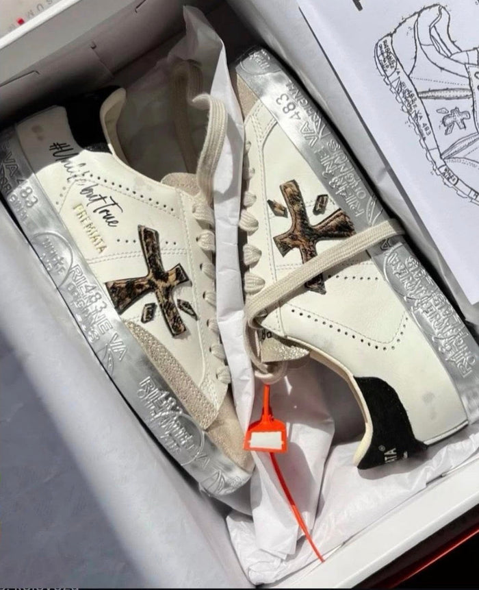 Premiata White/Silver Elephand.shoes