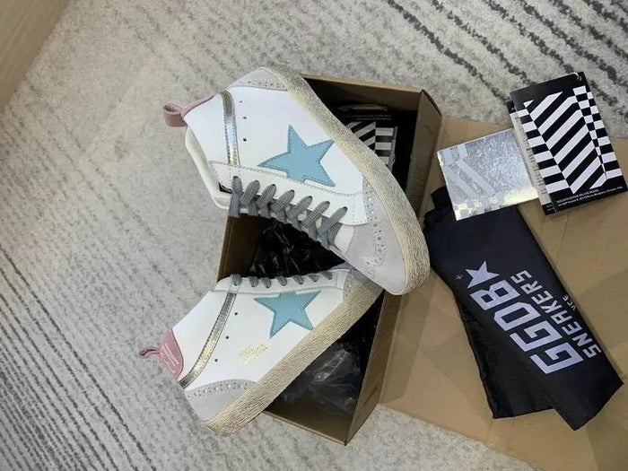 Golden Goose High Baby Blue Elephand.shoes