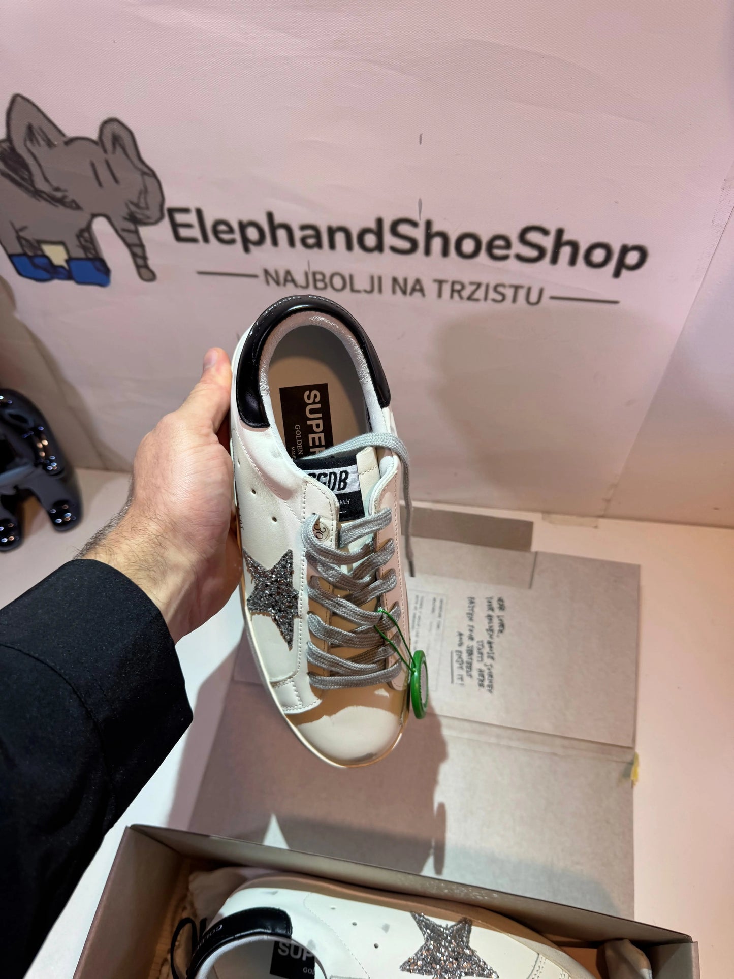 Golden Goose Silver/Black (Odmah dostupne) br 39 Elephand.shoes