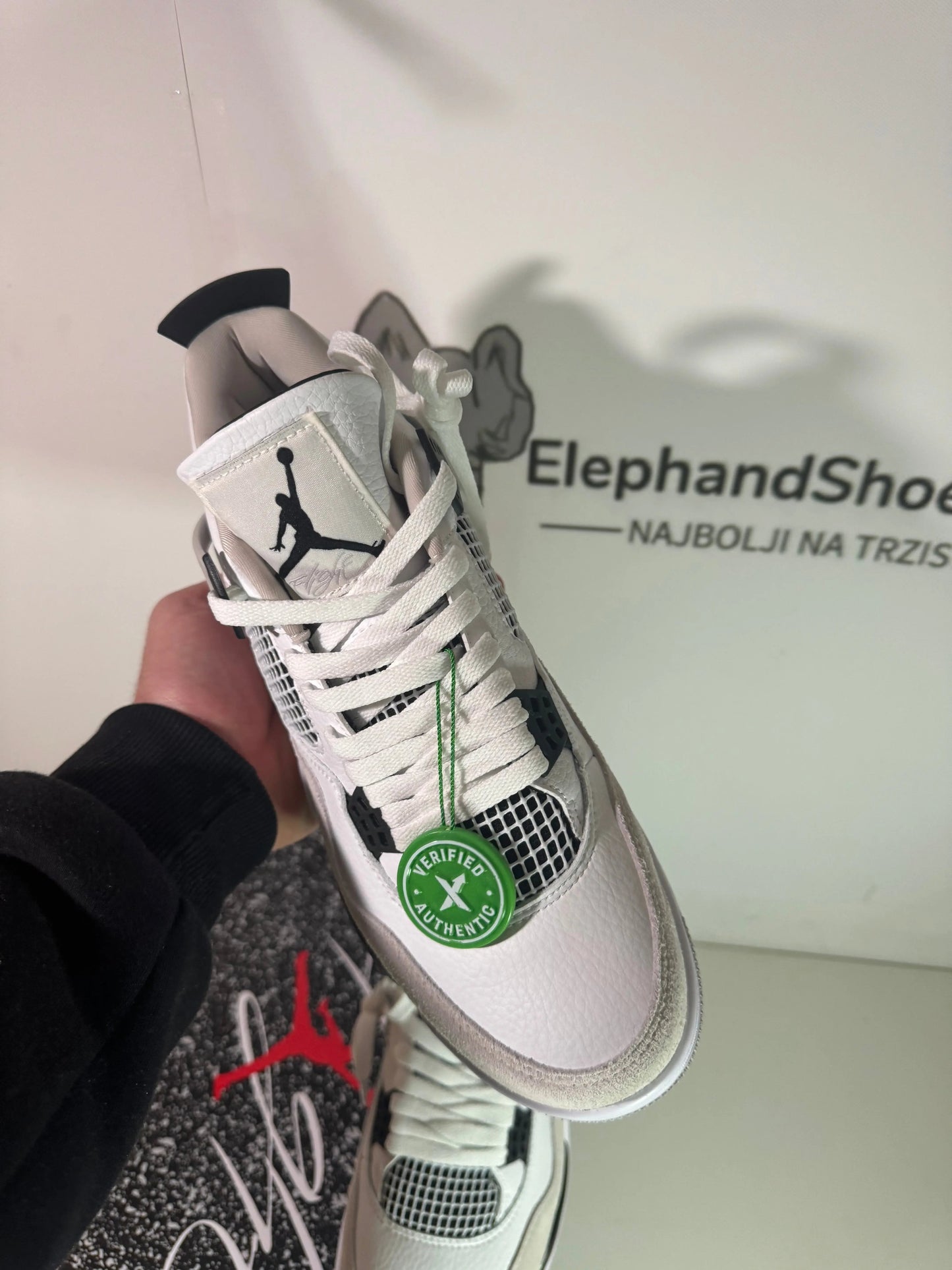 Jorda 4 Military Black (Odmah Dostupne)br 37.5 39 40 42.5 45 Elephand.shoes