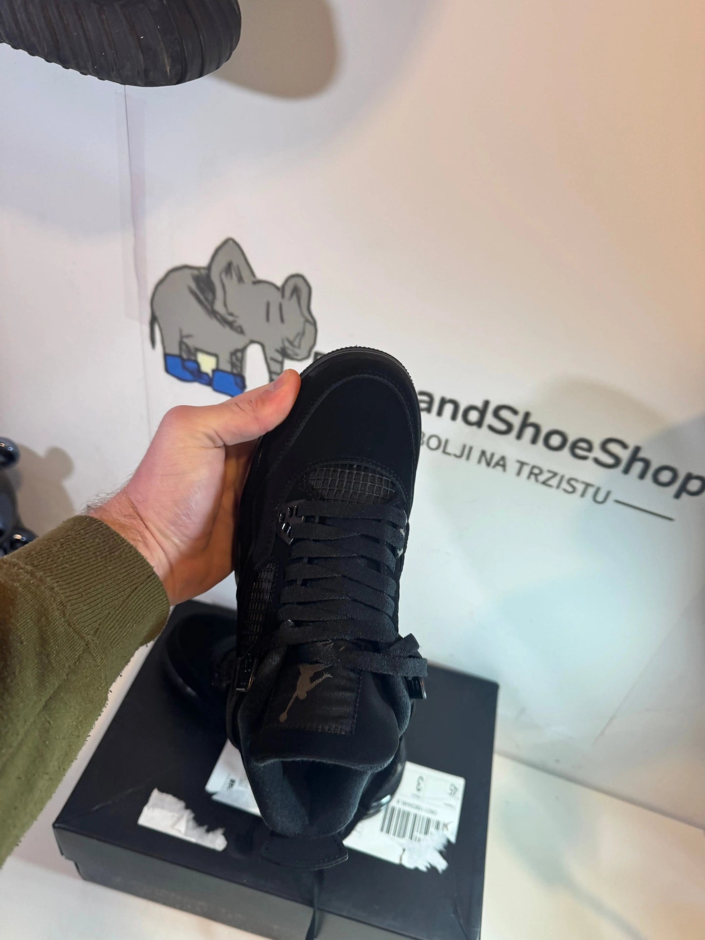 Jordan 4 Black Cat (Odmah Dostupne) br 46 Elephand.shoes