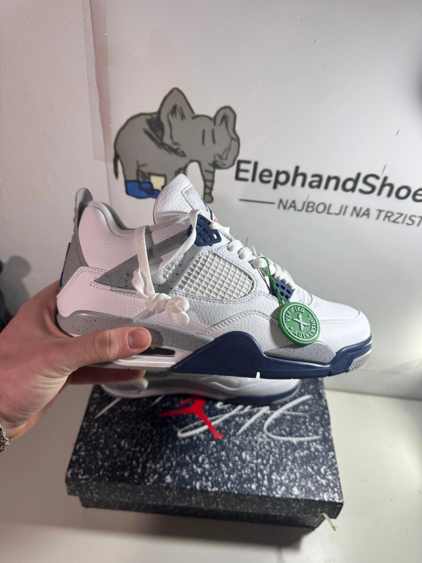 Jordan 4 Navy (Odmah Dostupne)br 36 Elephand.shoes