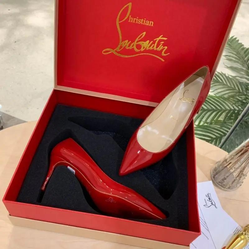 Louboutin High Heels Red Elephand.shoes