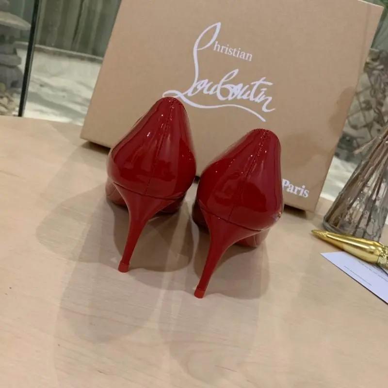 Louboutin High Heels Red Elephand.shoes