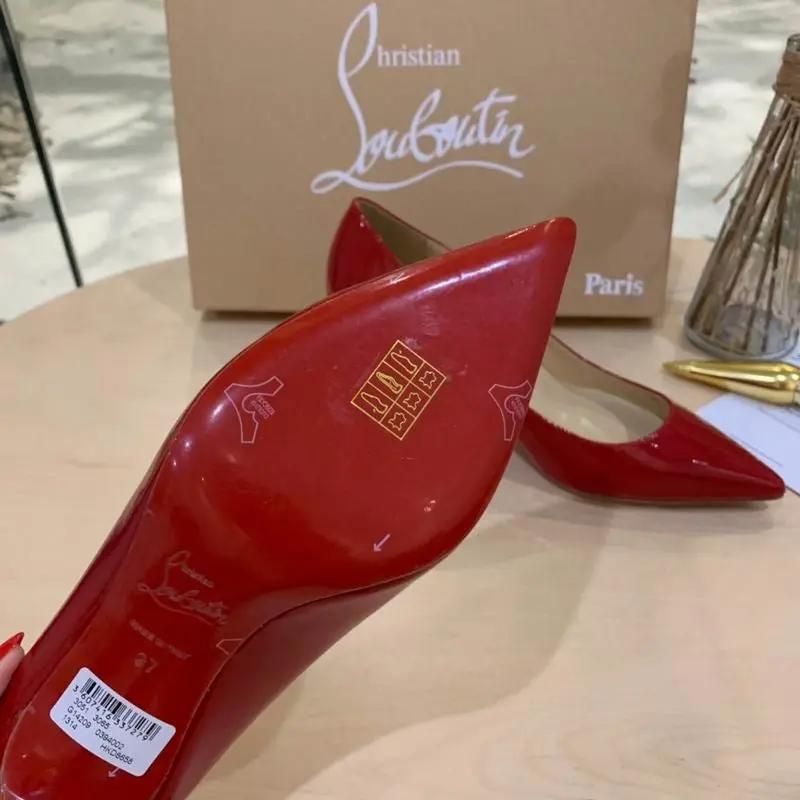 Louboutin High Heels Red Elephand.shoes