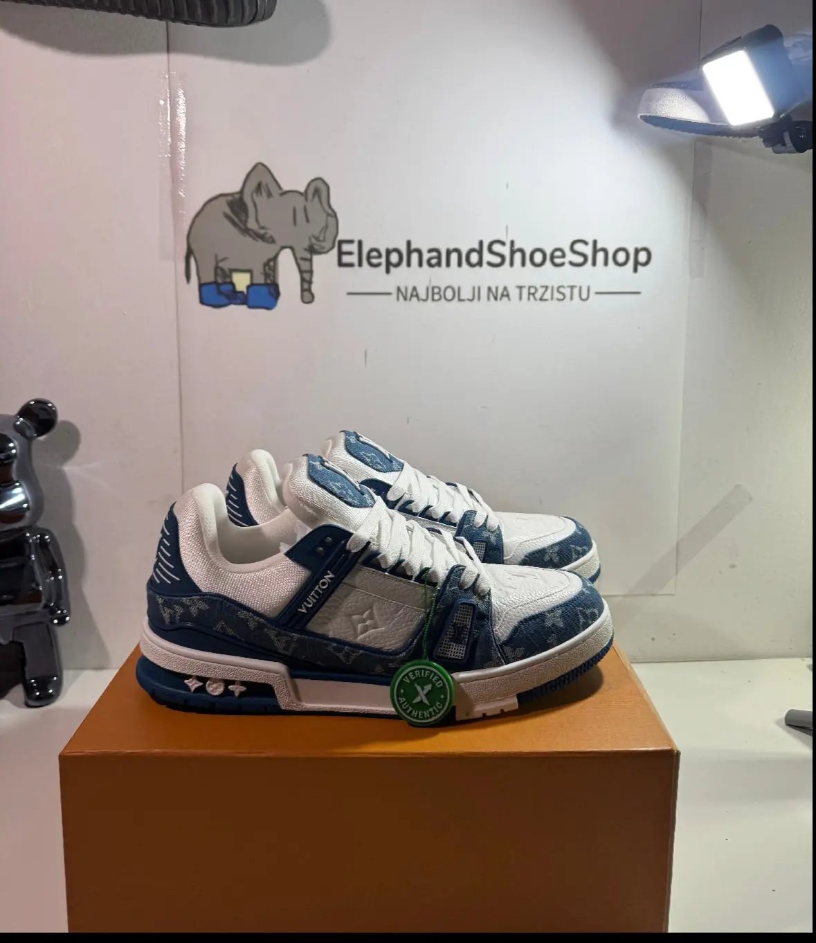 Louis Vuitton Blue Low Elephand.shoes